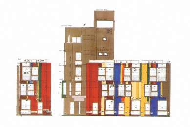 Six houses on the island of Borneo - Color composition of the façade - foto: © EMBT