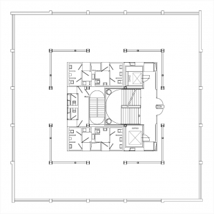 Rekonstrukce a dostavba BCB Pilsen - Typické patro - foto: 4A architekti