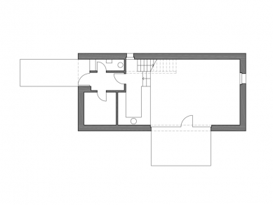 Rodinný dům v Berouně - Půdorys přízemí - foto: © CUBOID ARCHITEKTI s.r.o.