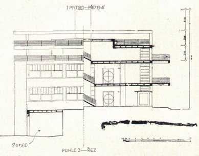 Návrh vily - Pohled a řez - foto: archiv redakce