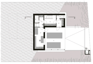 Rodinný dům v Dřevíči - 1NP - foto: Chmelař architekti