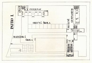 Francouzské školy - Půdorys patra - foto: archiv redakce