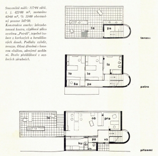 Herainova vila - Půdorysy - foto: archiv redakce