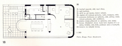 Rodinný dům M. Friče - Půdorys patra - foto: archiv redakce