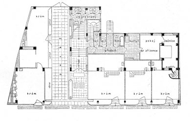 Městská spořitelna - Půdorys přízemí - foto: archiv redakce