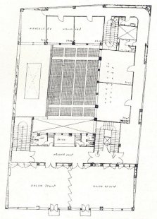 Soutěžní projekt Pragoradia a ČTK - Půdorys 1. patra - foto: archiv redakce