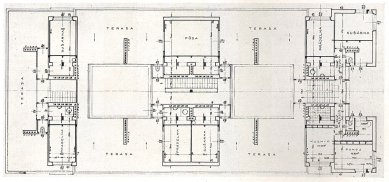 Blok nájemních domů - Půdorys střechy - foto: archiv redakce