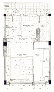 Residential buildings for poor communities in Prague's Libeň - Typical floor plan of a residential unit - foto: archiv redakce