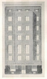 House of the Engineering Chamber - Facade drawing - foto: archiv redakce