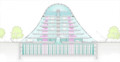 Winning proposal for the construction of the National Library in Prague - foto: Future Systems