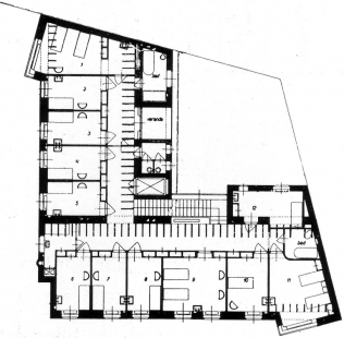 Kropáčovo sanatorium - půdorys - foto: archiv redakce