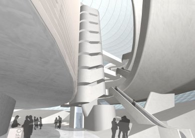 Competition proposal for the National Library of the Czech Republic - 3rd prize - Interior - foto: HŠH architekti