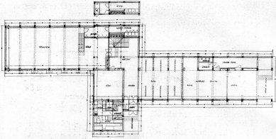 Obecná a měšťanská Škola v Brně-Masarykově čtvrti - Půdorys přízemí - foto: archiv redakce