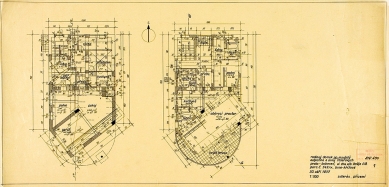 <translation>Taylor's villa</translation> - <translation>Pavements</translation> - foto: Kopie originálních plánů architekta Fuchse byly poskytnuty Muzeem města Brna