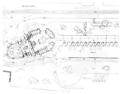 Bus station - Floor plan of the transport terminal