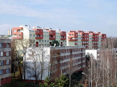 Construction of an extension on a panel building in Brno-Bystrc - foto: maura