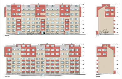 Construction of an extension on a panel building in Brno-Bystrc - Views - foto: maura