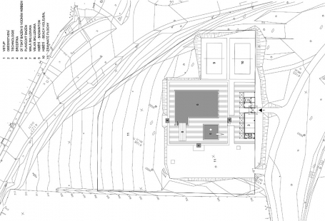 Koupaliště v Mokré – rekonstrukce požární nádrže - Situace - foto: archiv DIMENSE