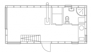 Montovaná chata v Bernolákove - Půdorys přízemí - foto: © Ivan Príkopský