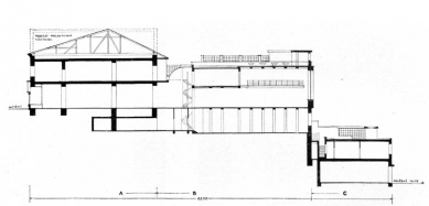 Přestavba velkoobchodu Pavla Gellnera - Řez - foto: archiv redakce
