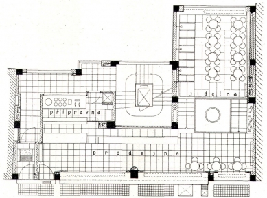 Nájemný dům s cukrárnou B. Kolbaby - Půdorys přízemí - foto: archiv redakce