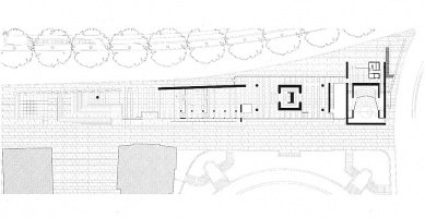 Museo dell'Ara Pacis - Půdorys horního patra - foto: © Richard Meier & Partners Architects LLP