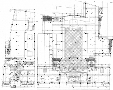 Administrativní a nájemný dům První Moravské Spořitelny - Půdorys přízemí - foto: archiv redakce