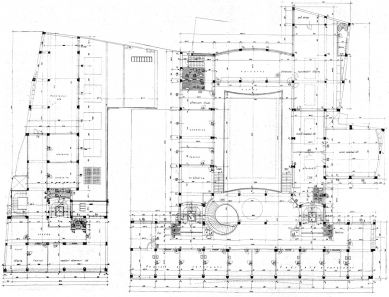 Administrativní a nájemný dům První Moravské Spořitelny - Půdorys mezaninu - foto: archiv redakce