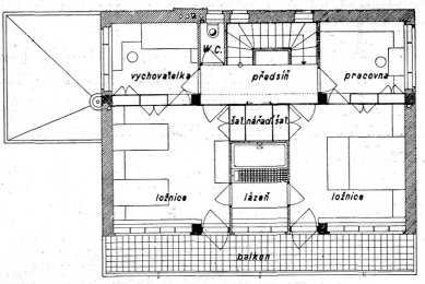 Proposal for a family house by PhMr. R. Svoboda - Floor plan - foto: archiv redakce