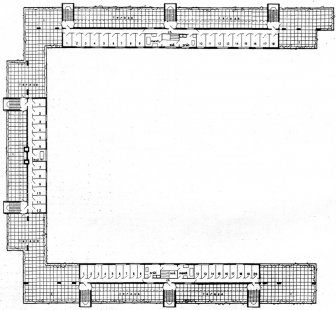 Masarykova colony of bank officials in Košice - Floor plan of the terraces - foto: archiv redakce