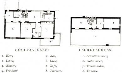 Vila Münz - Půdorysy - foto: archiv redakce