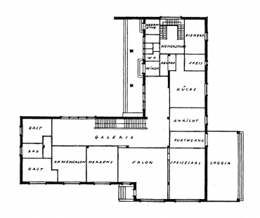 Vila Stiassny - Ground floor plan