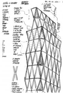 Hearst Tower - Skica - foto: © Foster and Partners