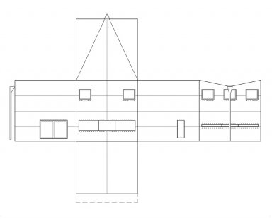 Dům Dejardin-Hendricé - Rozvinutý plášť domu - foto: © Atelier d'architecture Pierre Hebbelinck