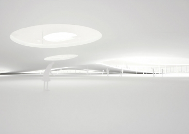 Rolex Learning Centre - Photograph of the competition model - foto: Alain Herzog, 2005