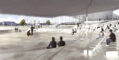 Rolex Learning Centre - Project visualization from 2006 - foto: SANAA, Tokio