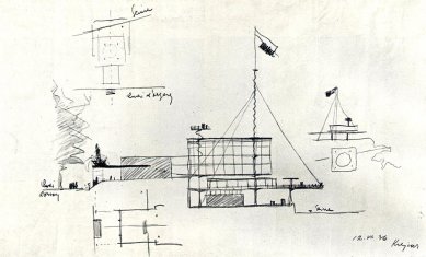 Československý pavilón na Mezinárodní výstavě umění a techniky v moderním životě - Skica - foto: archiv redakce