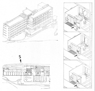 Lázeňský dům zvaný Machnáč - Alternativa soutěžního projektu lázeňského domu v Trenčianských Teplicích, 1929. - foto: archiv redakce