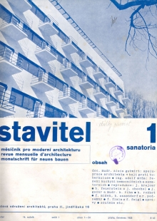 Lázeňský dům zvaný Machnáč - Titulní strana časopisu Stavitel - foto: archiv redakce