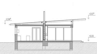 Rodinný dům ve Frýdku–Místku - Řez - foto: Janda + Zezula architekti