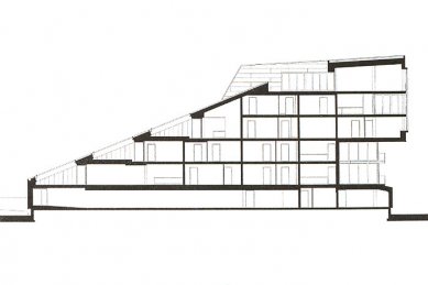 Bytové domy De Sfinxen - Řez - foto: © Neutelings & Riedijk Architects