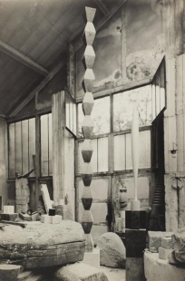 Rekonstrukce Brancusiho ateliéru - Historický snímek