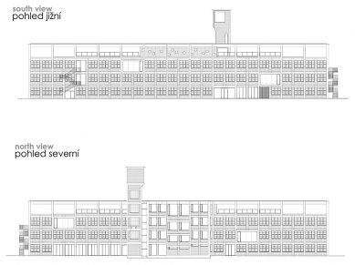 Centre for Entrepreneurship and Innovation Zlin / Manufacturing Hall No. 23 - Jižní a severní pohled - foto: © Ing.arch. Pavel Mudřík
