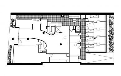 Immeuble Molitor - Půdorys přízemi