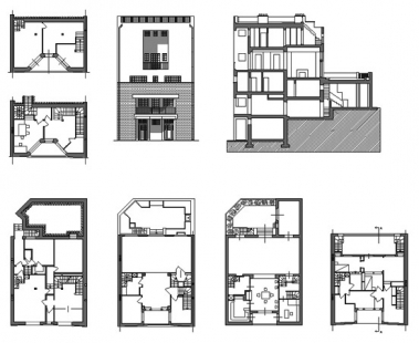 House and studio for Tristan Tzara - Plány