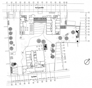 The Cognacq-Jay hospital - Floor plan of the ground floor - foto: © Toyo Ito and Associates, Architects