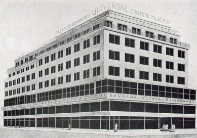 Návrhy architektury - Budova pojišťovny "Praha" v Praze - soutěžní návrh, 1925 - foto: archiv redakce