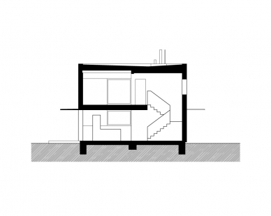 Rodinný dům Svitavy - Příčný řez - foto: © o v - a / opočenský valouch architekti