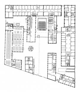 Arken Åbo Akademi Faculty of Arts - Půdorys přízemí - foto: © VIIVA Arkkitehtuuri Oy