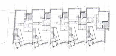 Řadové domy Runopuisto - Půdorys patra - foto: archiv redakce